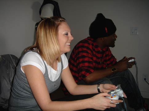 Wale and Melissa play NBA 08